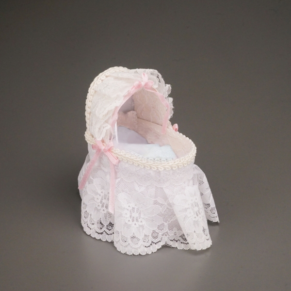Picture of Baby Cradle with Lace
