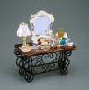 Picture of Cosmetic Table with Mirror and make-up