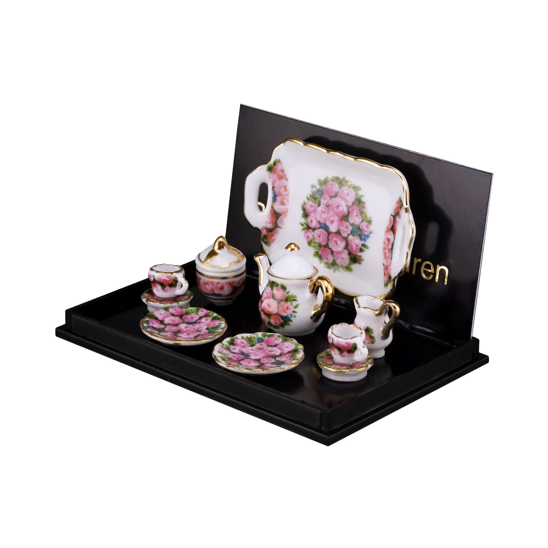 der Reutter Miniaturen GmbH.Coffee Set with tray design