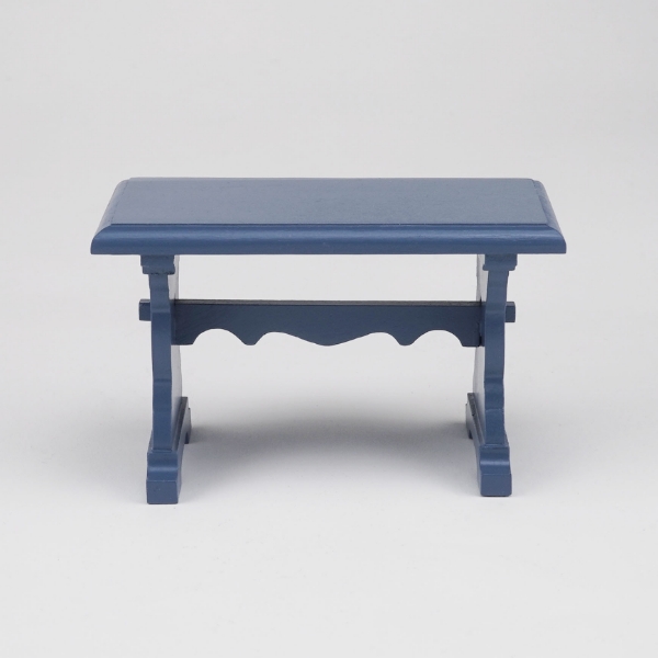 Picture of Blue Dining Table - empty