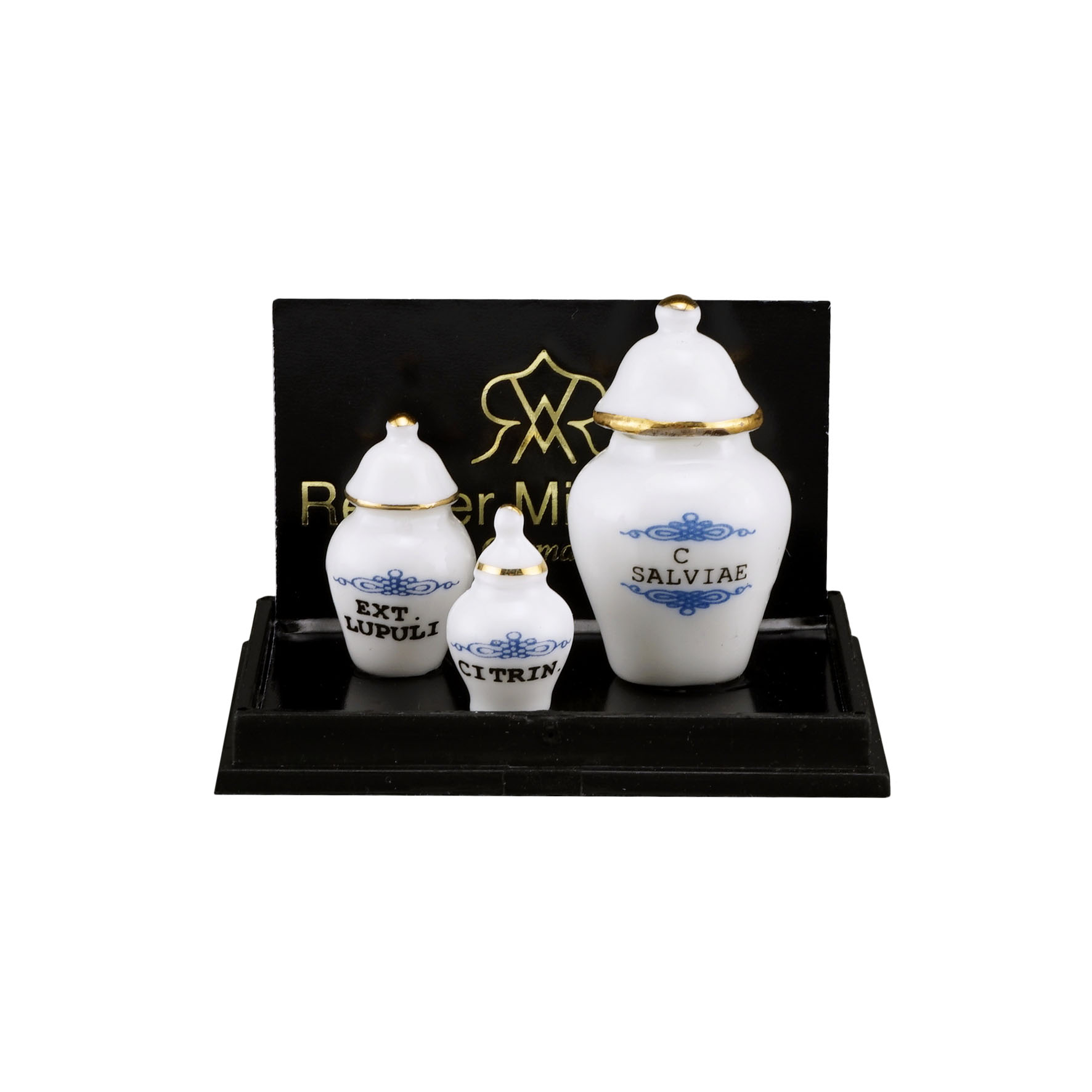 Onlineshop der Reutter Miniaturen GmbH.3 Pharmacy Jars