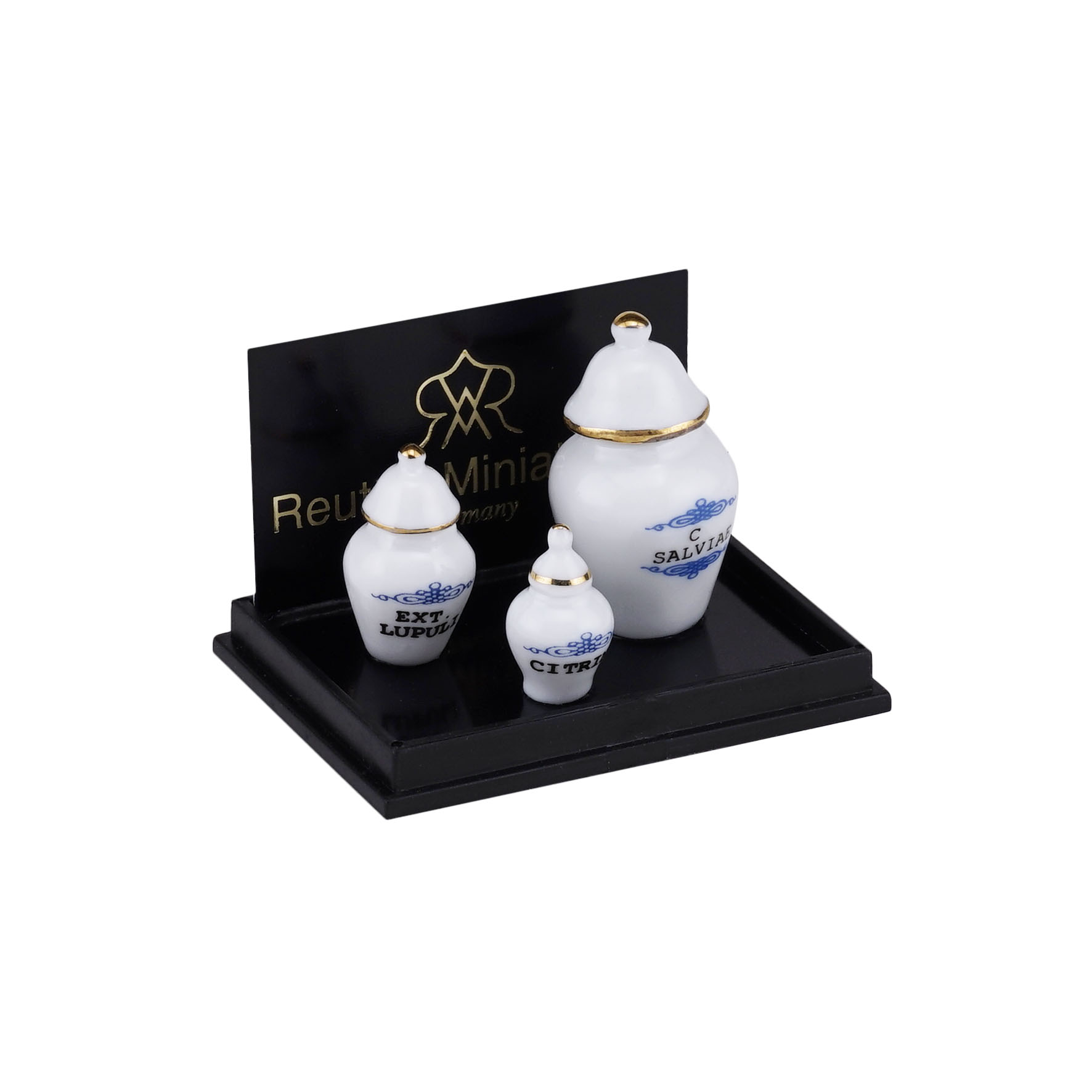 Onlineshop der Reutter Miniaturen GmbH.3 Pharmacy Jars