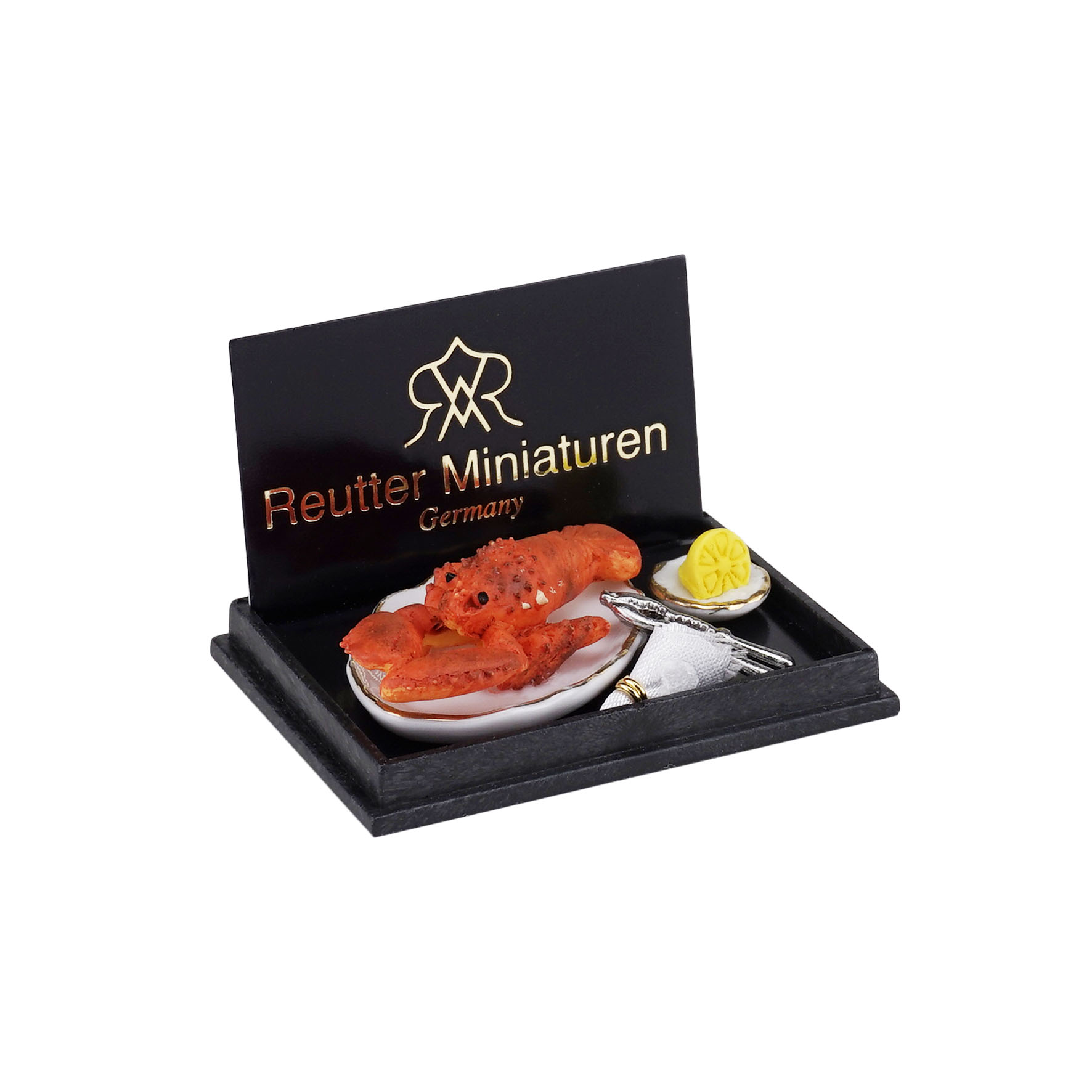 Onlineshop der Reutter Miniaturen GmbH.Lobster Dinner with Lemon