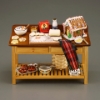 Picture of Christmas Baking Table decorated