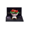 Picture of Red Rose Bouquet in Vase with gold Rim