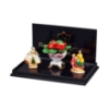 Picture of Fireplace Decoration Flower Bouquet with two fireplace figures