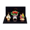 Picture of Fireplace Decoration Flower Bouquet with two fireplace figures