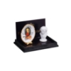 Bild von Mozart Büste mit Mozart Wandteller