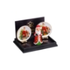 Bild von Kamindekoration "Weihnachtsmann" mit Figur und Wandteller