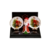 Bild von Kamindekoration "Weihnachtsmann" mit Figur und Wandteller