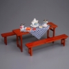 Picture of Ale-Bench decorated with White Sausage, Beerstein and Roast Chicken