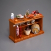 Picture of Butcher Counter with Sausage, Barrel and Porcelain