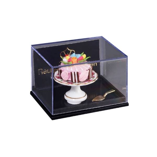Picture of Fancy Flower Cake on cake stand - design "Lisa"