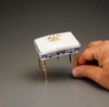 Picture of Single Sink- Blue Bow Design