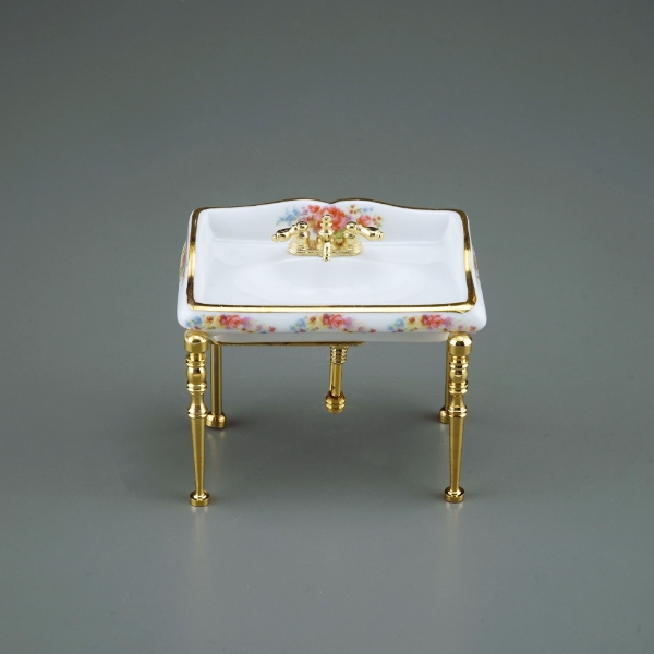 Picture of Single Sink- Dresden Rose Design