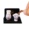 Picture of Flower Vase and Floor Vase - Blue Onion Gold Design