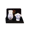 Picture of Flower Vase and Floor Vase - Blue Onion Gold Design