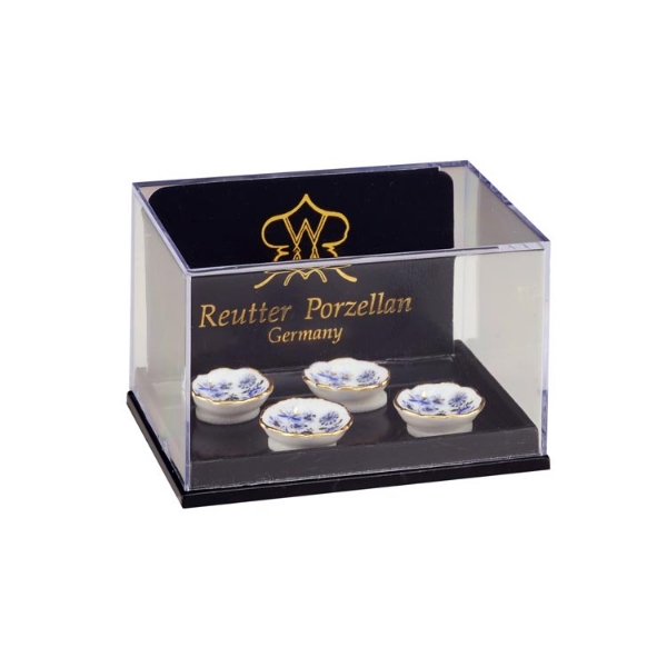 Picture of Dessert Bowls - Blue Onion Gold Design - Set of 4