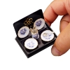 Picture of 4 Soup Plates with Spoons - Blue Onion Gold Design