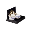 Picture of Basket and Leafbowl - Blue Onion Gold Design
