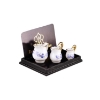 Picture of 3 Milk Jugs in different Sizes - Blue Onion Gold Design