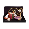 Picture of Reading Time with Books, Teacup, Glasses and Lamp - Rose Design