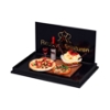 Bild von Pizzabrett mit Pasta, Wein und Pizzabrot