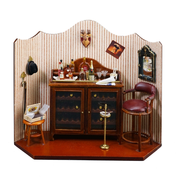 Bild von Panorama-Wandbild "Herrenzimmer" Bar