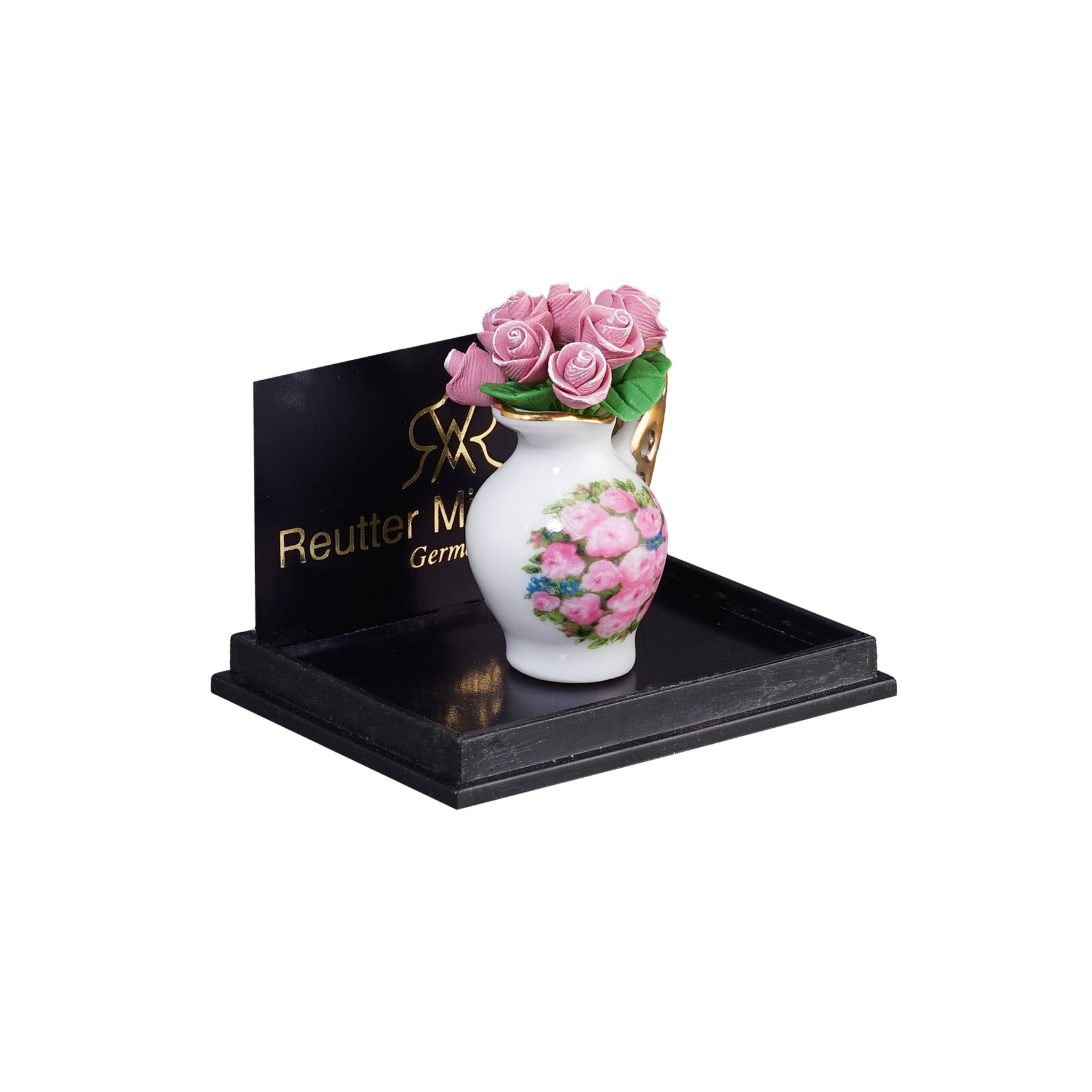 Onlineshop der Reutter Miniaturen GmbH.Flower Jar filled with Roses ...