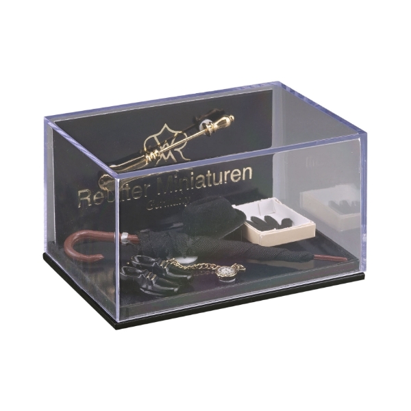 Picture of Men´s Accessoires with Umbrella, Hat and Gloves in Black